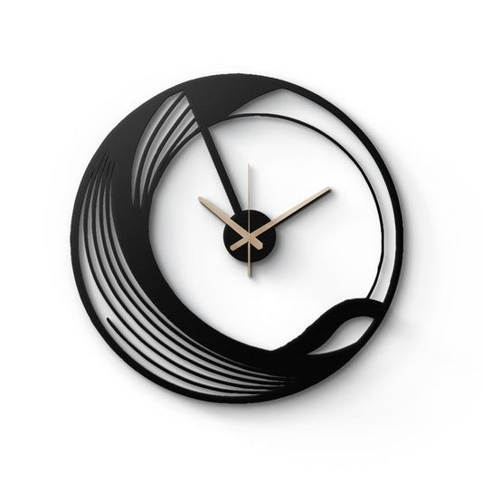 Minimalist Geometric Metal Wall Clock