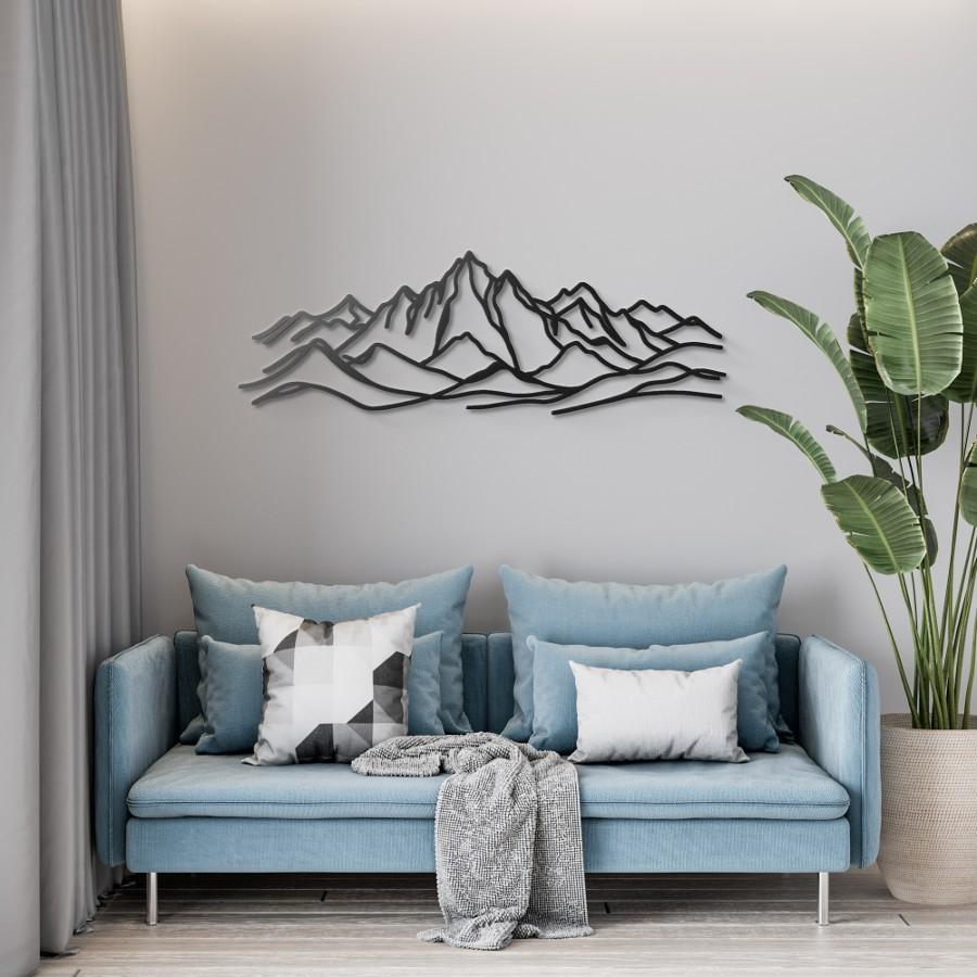 Minimalist Mountain Metal Wall Art