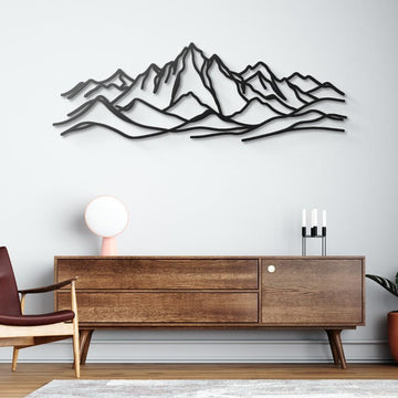 Minimalist Mountain Metal Wall Art