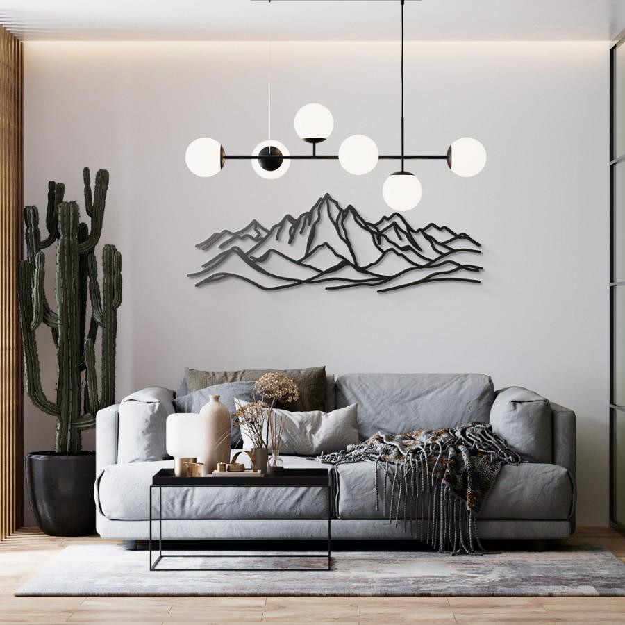 Minimalist Mountain Metal Wall Art