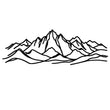 Minimalist Mountain Metal Wall Art