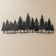 Minimalist Pine Trees in Nature Metal Wall Art