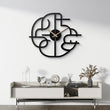 Modern Abstract Geometric Metal Wall Clock