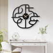 Modern Abstract Geometric Metal Wall Clock