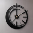 Modern Abstract Wave Metal Wall Clock