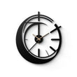 Modern Abstract Wave Metal Wall Clock