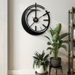 Modern Abstract Wave Metal Wall Clock