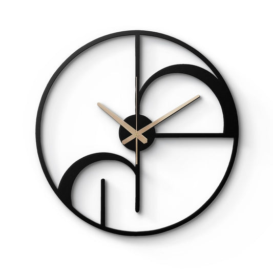 Modern Minimalist Geometric Metal Wall Clock