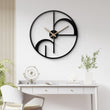 Modern Minimalist Geometric Metal Wall Clock