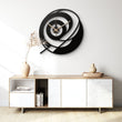 Modern Spiral Metal Wall Clock