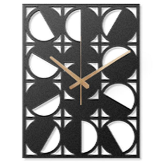 Analog Moon Phase Metal Wall Clock