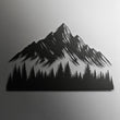 Mountain Forest Metal Wall Art