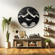 Mountain Lake Scenery Metal Wall Art