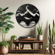 Mountain Lake Scenery Metal Wall Art