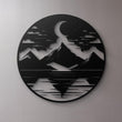 Mountain Lake Scenery Metal Wall Art