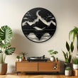 Mountain Lake Scenery Metal Wall Art