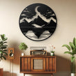 Mountain Lake Scenery Metal Wall Art