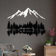Mountain Ranges and Forest Metal Wall Art