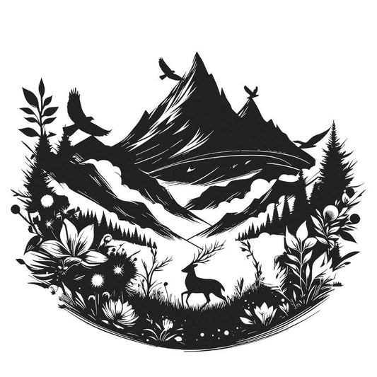 Mountain Wilderness Adventure Metal Wall Art