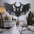 Mystical Gothic Bat Metal Wall Art