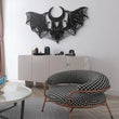 Mystical Gothic Bat Metal Wall Art