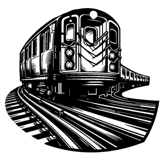 New York City Subway Train Metal Wall Art