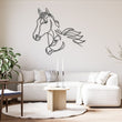 Horse One Line Metal Wall Art