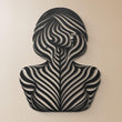 Woman Body Illusion Metal Wall Art