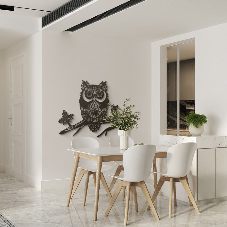 Owl Metal Wall Art