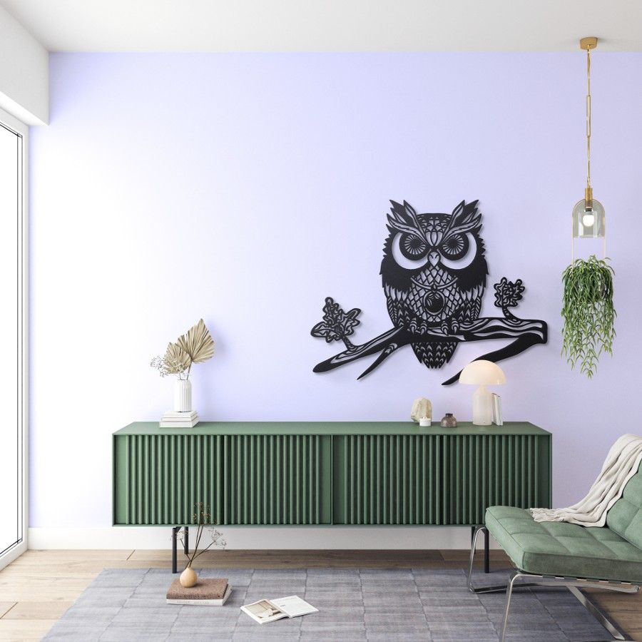 Owl Metal Wall Art