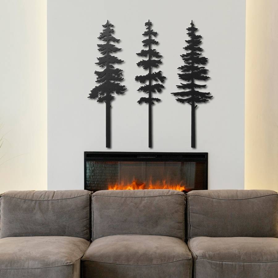 Forest Decor Pine Tree Metal Wall Art - Moonarch