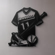 Personalized Baseball Jersey Metal Wall Art