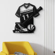 Personalized Baseball Jersey Metal Wall Art