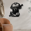 Personalized Baseball Jersey Metal Wall Art