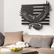 Eagle USA Flag Customizable Metal Wall Art