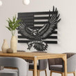 Eagle USA Flag Customizable Metal Wall Art