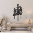 Pine Tree Forest Metal Wall Art