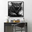 Roaring Tiger Metal Wall Art