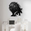 Roaring Wolf Metal Wall Art