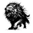 Roaring Wolf Metal Wall Art