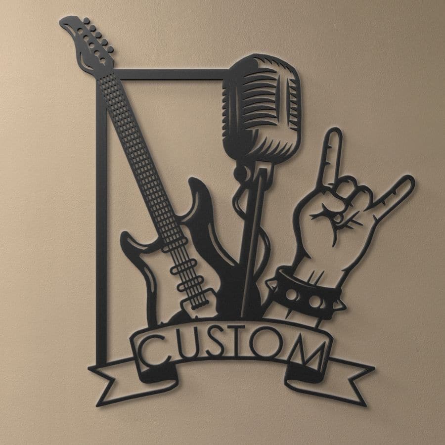 Metal Shop Rocks Custom Rock and Roll Metal Wall Art