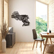 Rose and Gun Metal Wall Art Decor