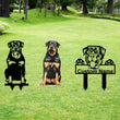 Rottweiler Custom Metal Dog Portrait