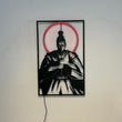 Japanese Samurai Metal and Neon Wall Art