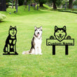 Siberian Husky Custom Metal Dog Portrait