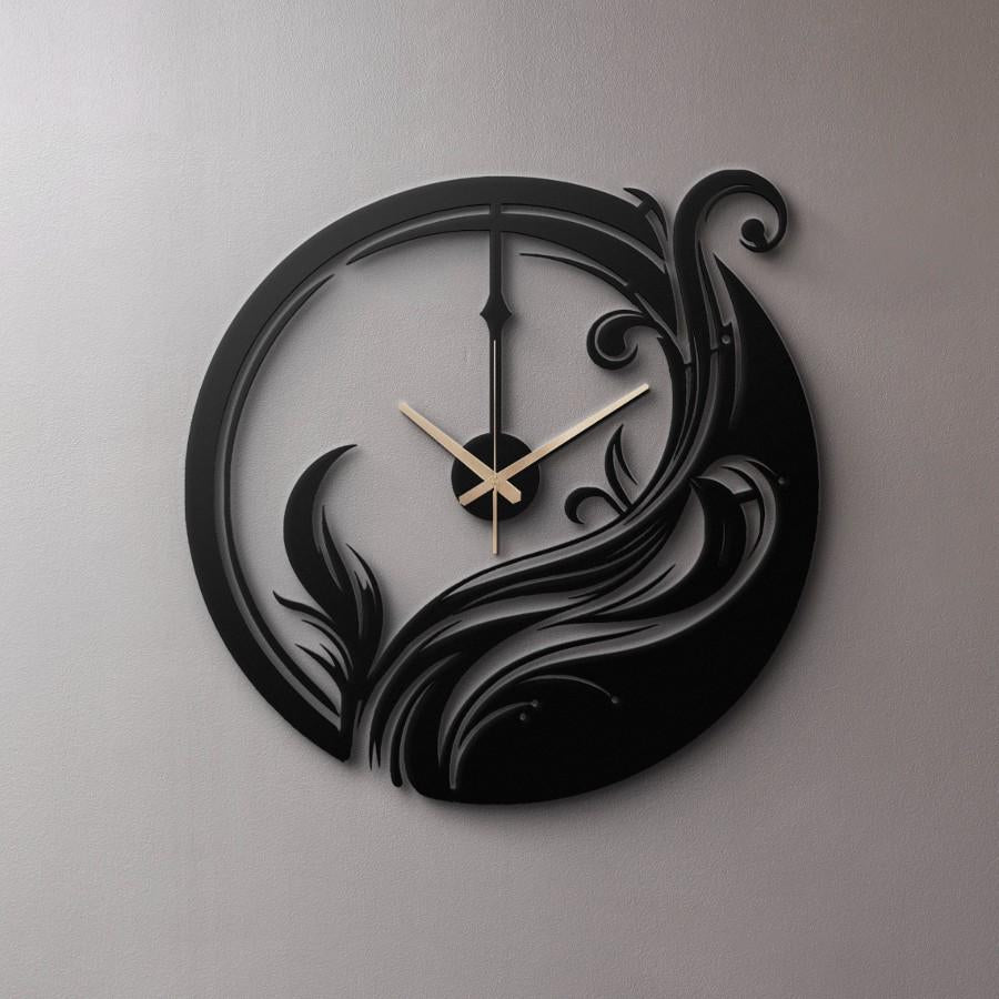 Silent Decorative Metal Wall Clock