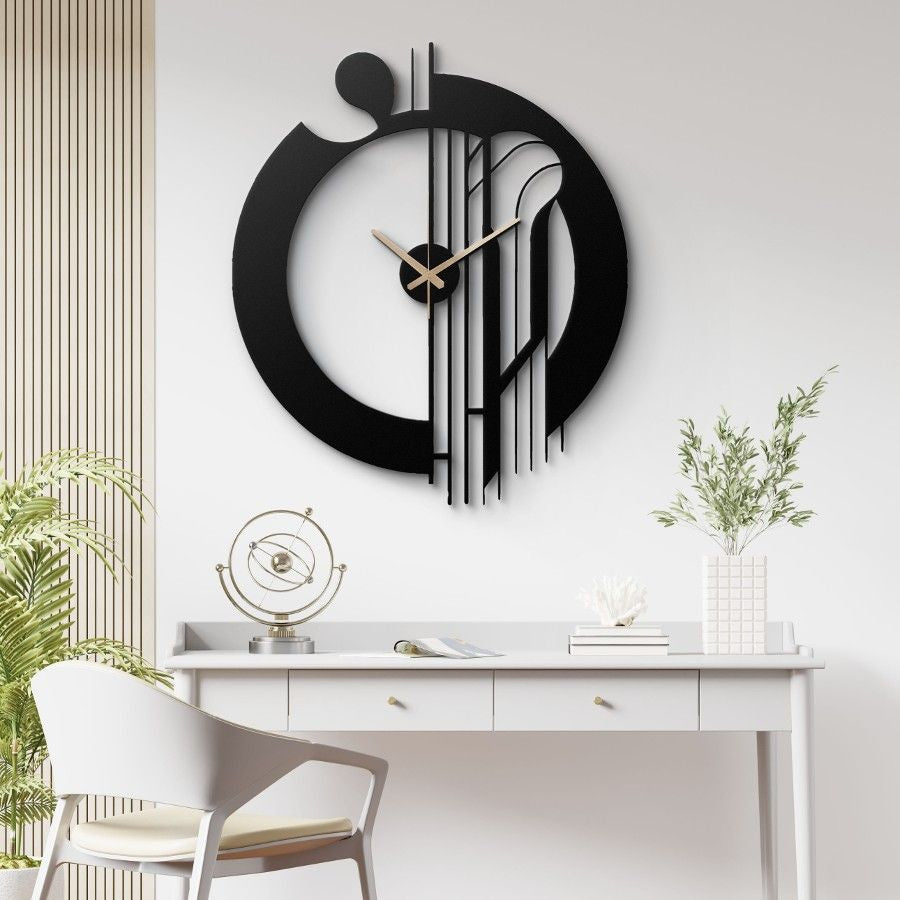 Simple and Stylish Metal Wall Clock