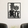 Gothic Skeleton Couple Metal Wall Art