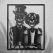 Gothic Skeleton Couple Metal Wall Art