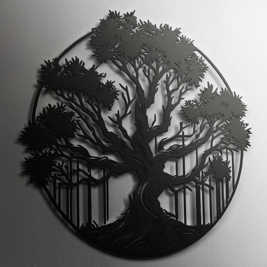 Stunning Circular Tree Metal Wall Art